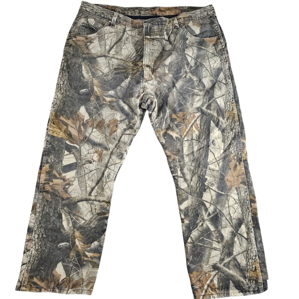 Vintage Wrangler Pro Gear Pants‎ Mens 42x30 Camo Quilted Insulated Hunting Pants